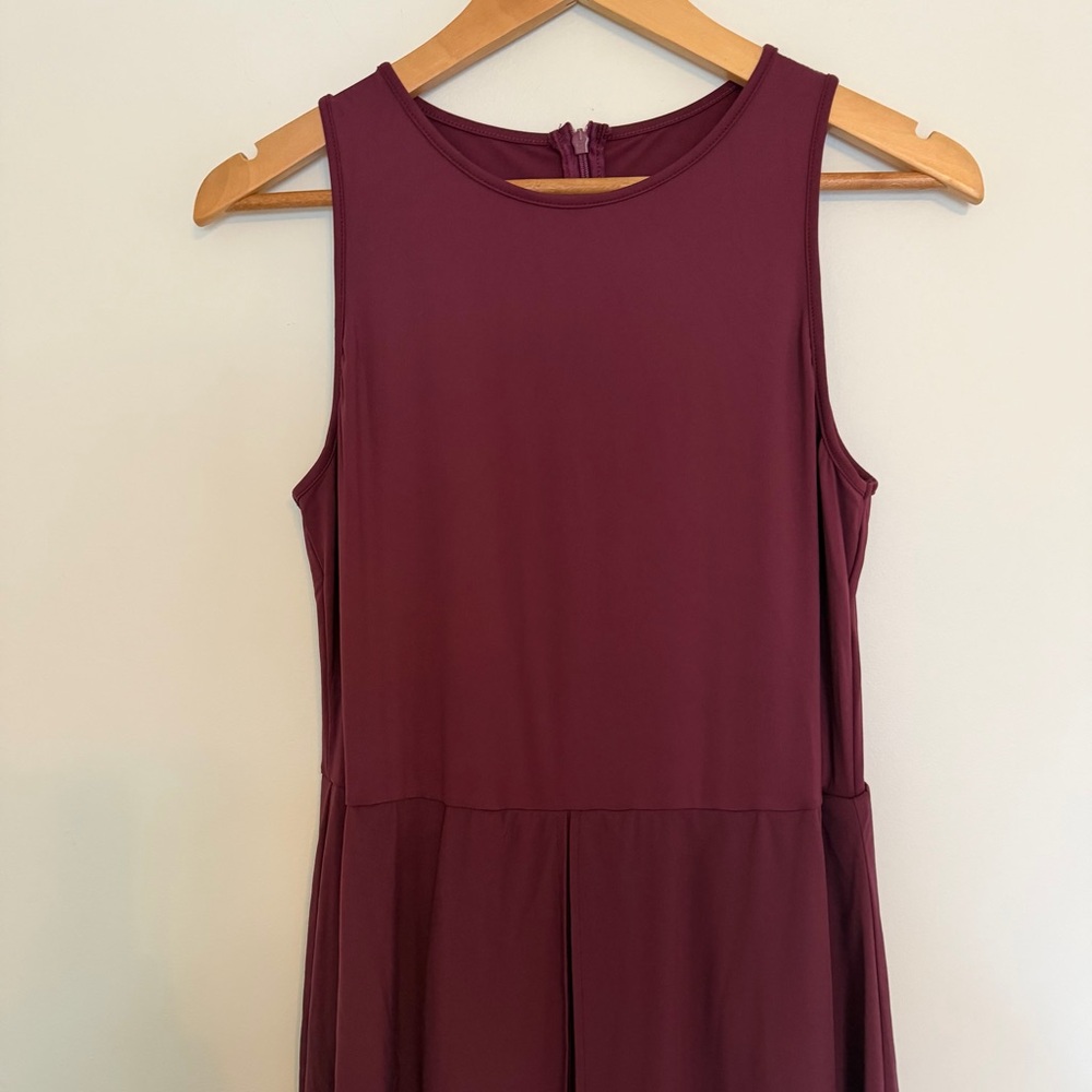 Halara Breezeful Zipper Sleeveless Pocket Contrast Quick Dry Jumpsuit Size M - Picture 3 of 11